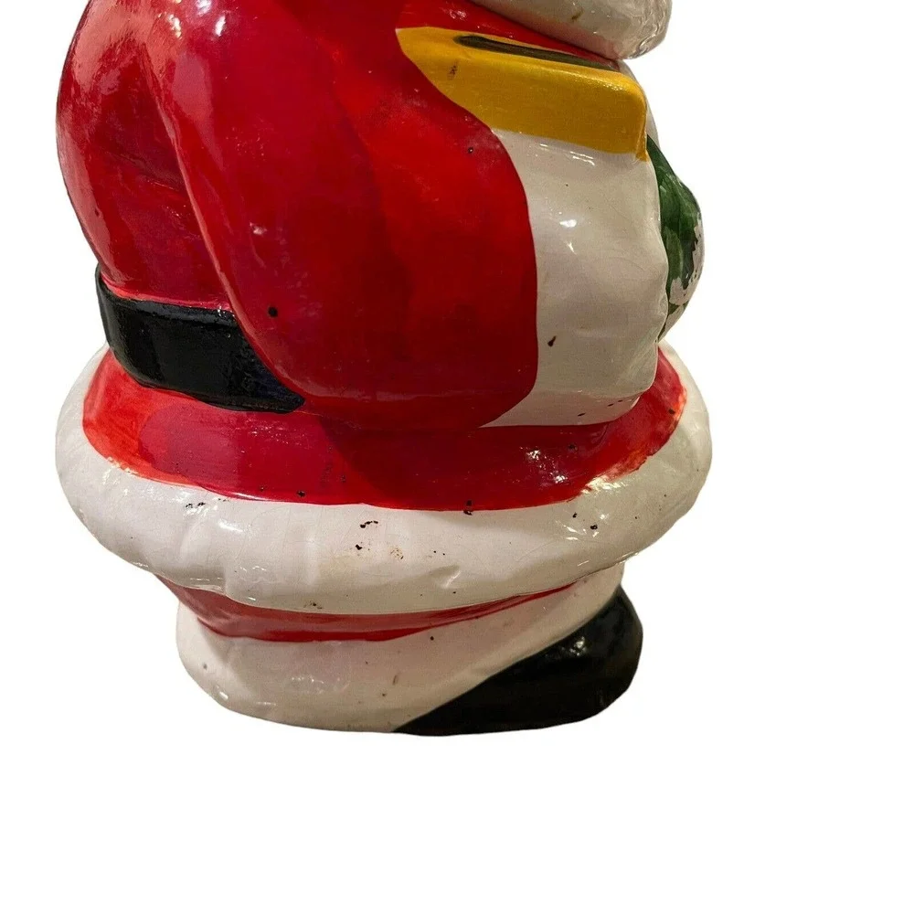 VTG Santa Claus St.‎ Nick Ceramic Porcelain Cookie Jar Christmas Holiday Decor